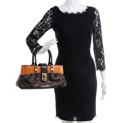 Louis Vuitton Monogram Waltz Macha Exotic Ostrich Bag 2 of 8