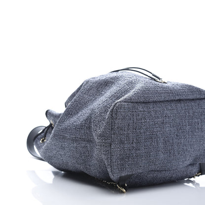 Chanel Canvas Medium Deauville Backpack Blue 8 of 12