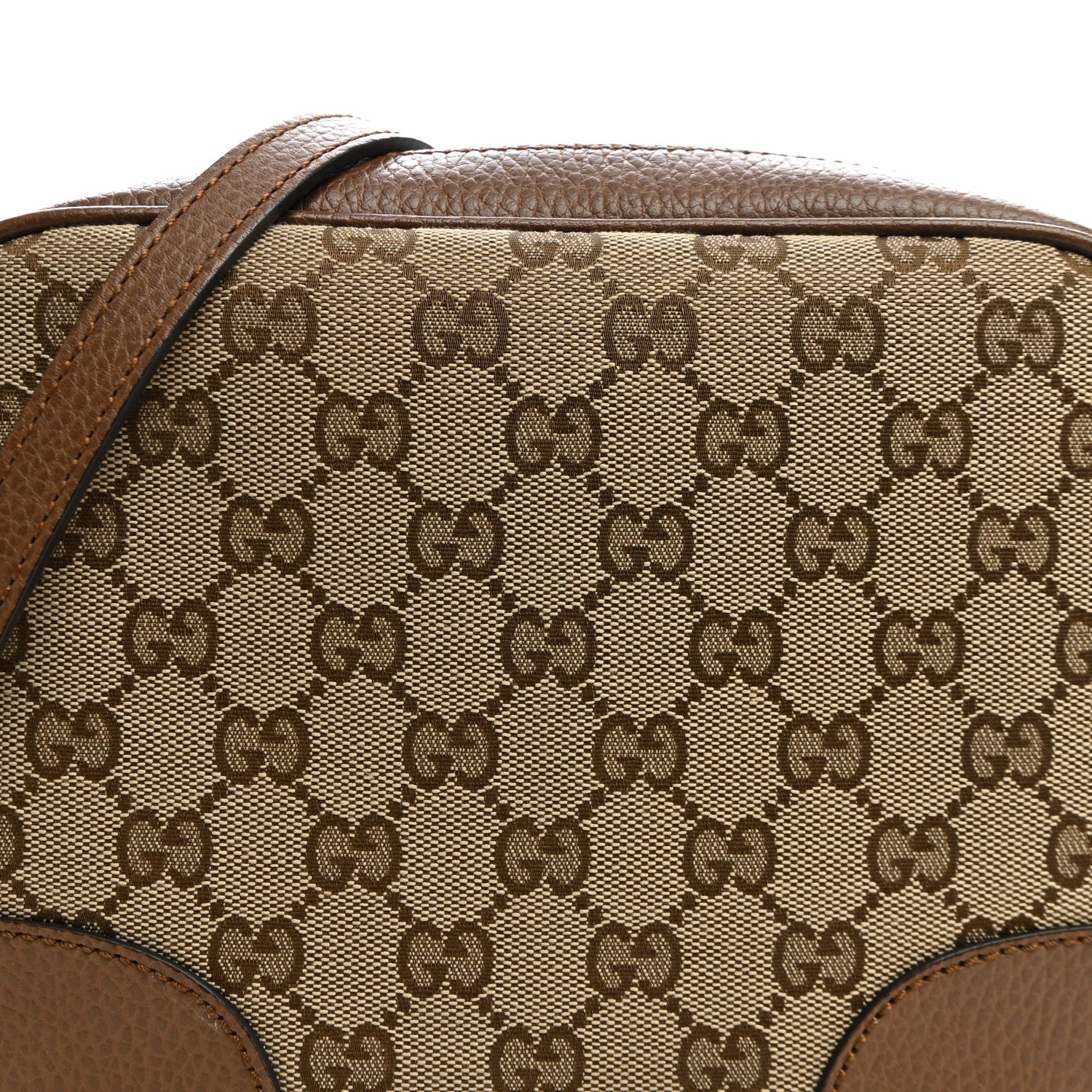 Gucci Monogram Mini Bree Messenger Bag Beige Tabacco 7 of 9