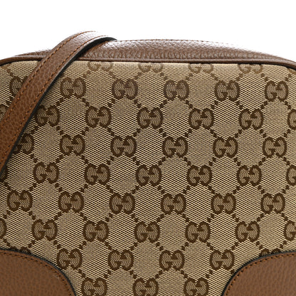 Gucci Monogram Mini Bree Messenger Bag Beige Tabacco 7 of 9