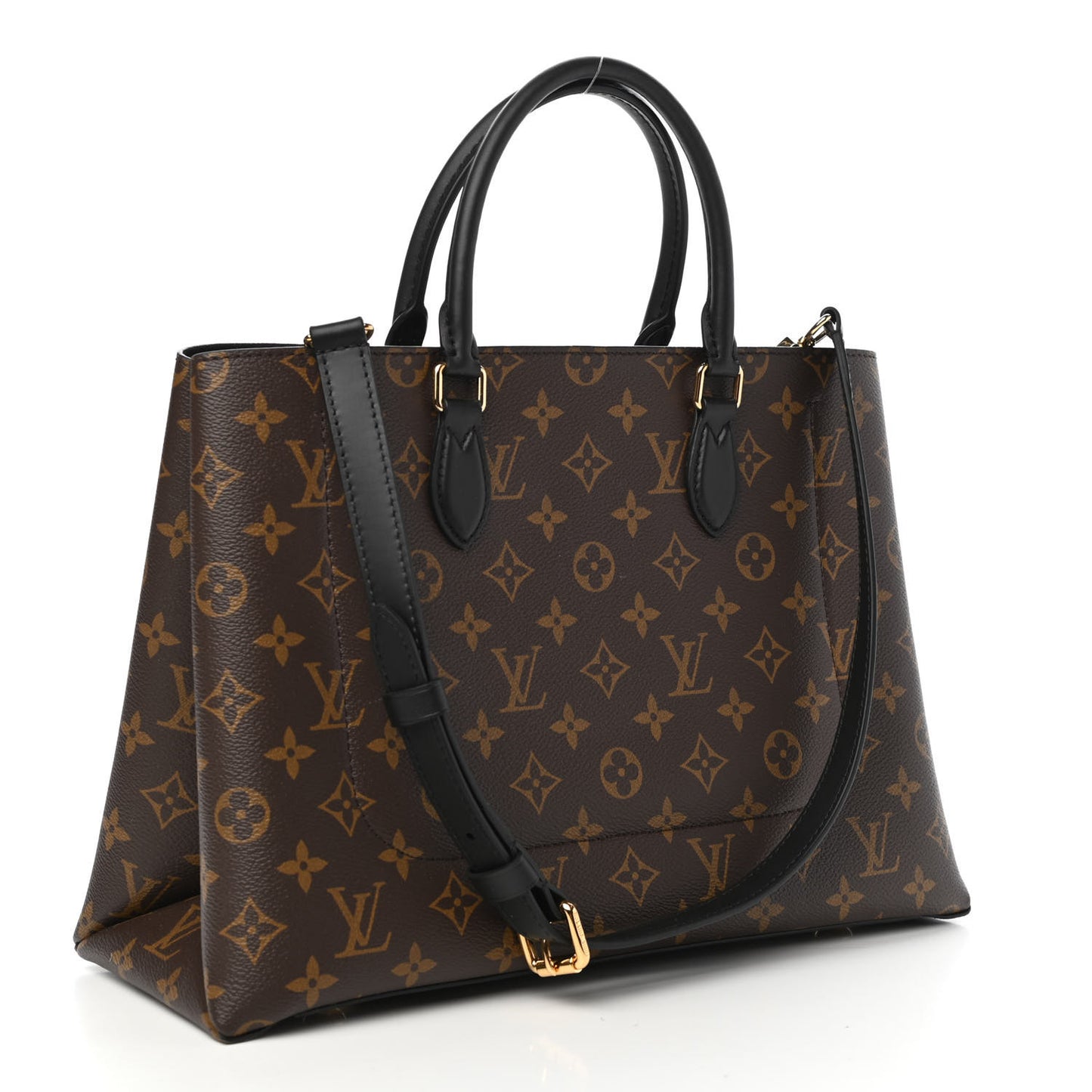 Monogram Flower Tote Black