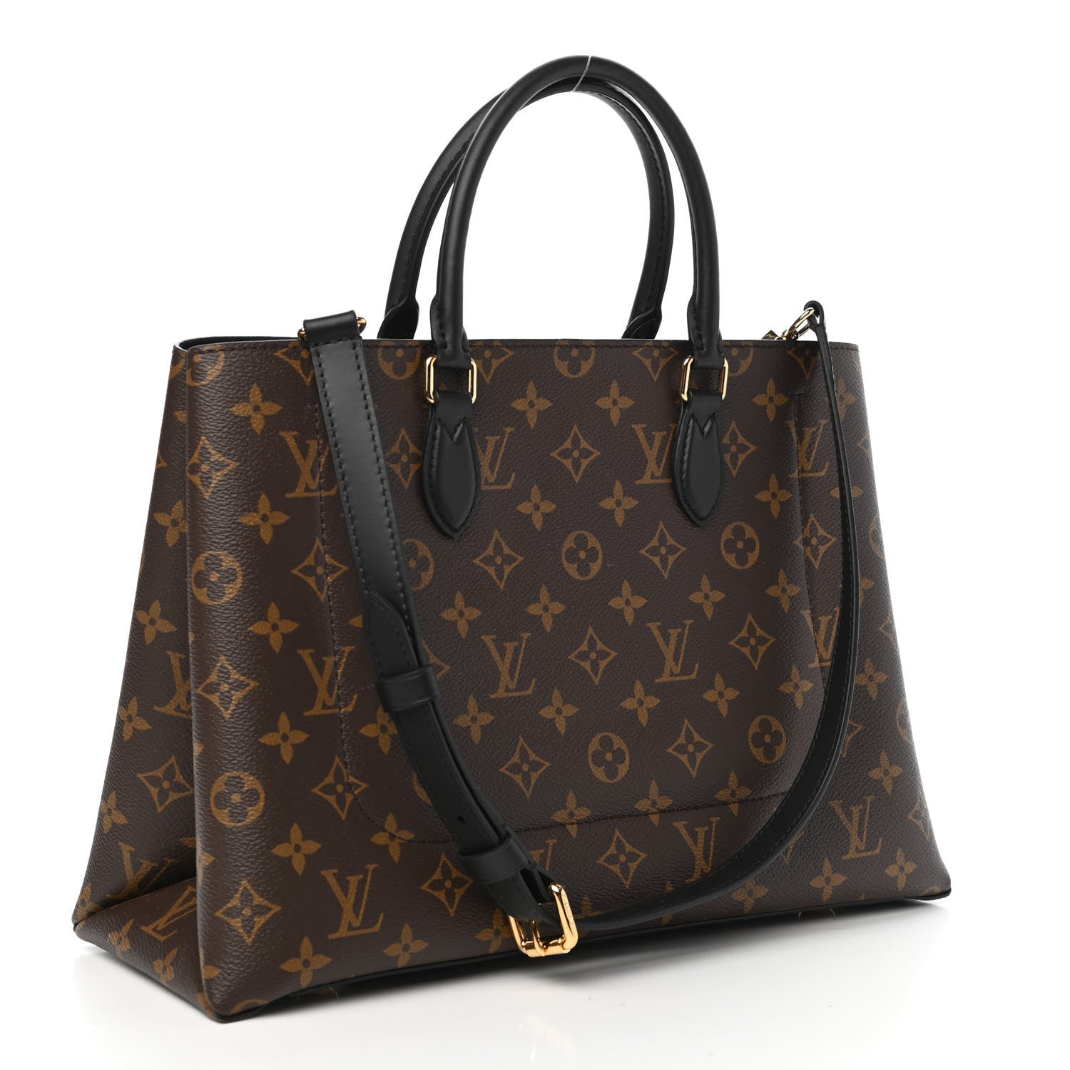 Louis Vuitton Monogram Flower Tote Black 3 of 8