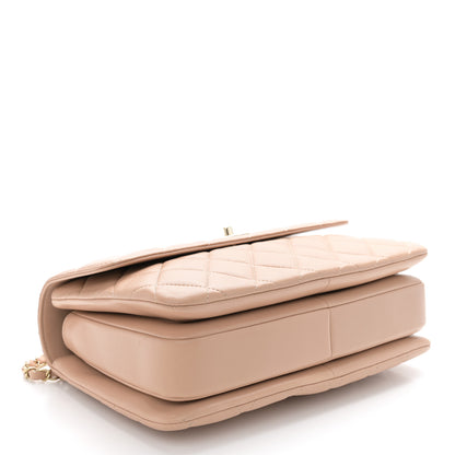 Chanel Lambskin Quilted Medium Trendy CC Flap Dual Handle Bag Beige 4 of 11
