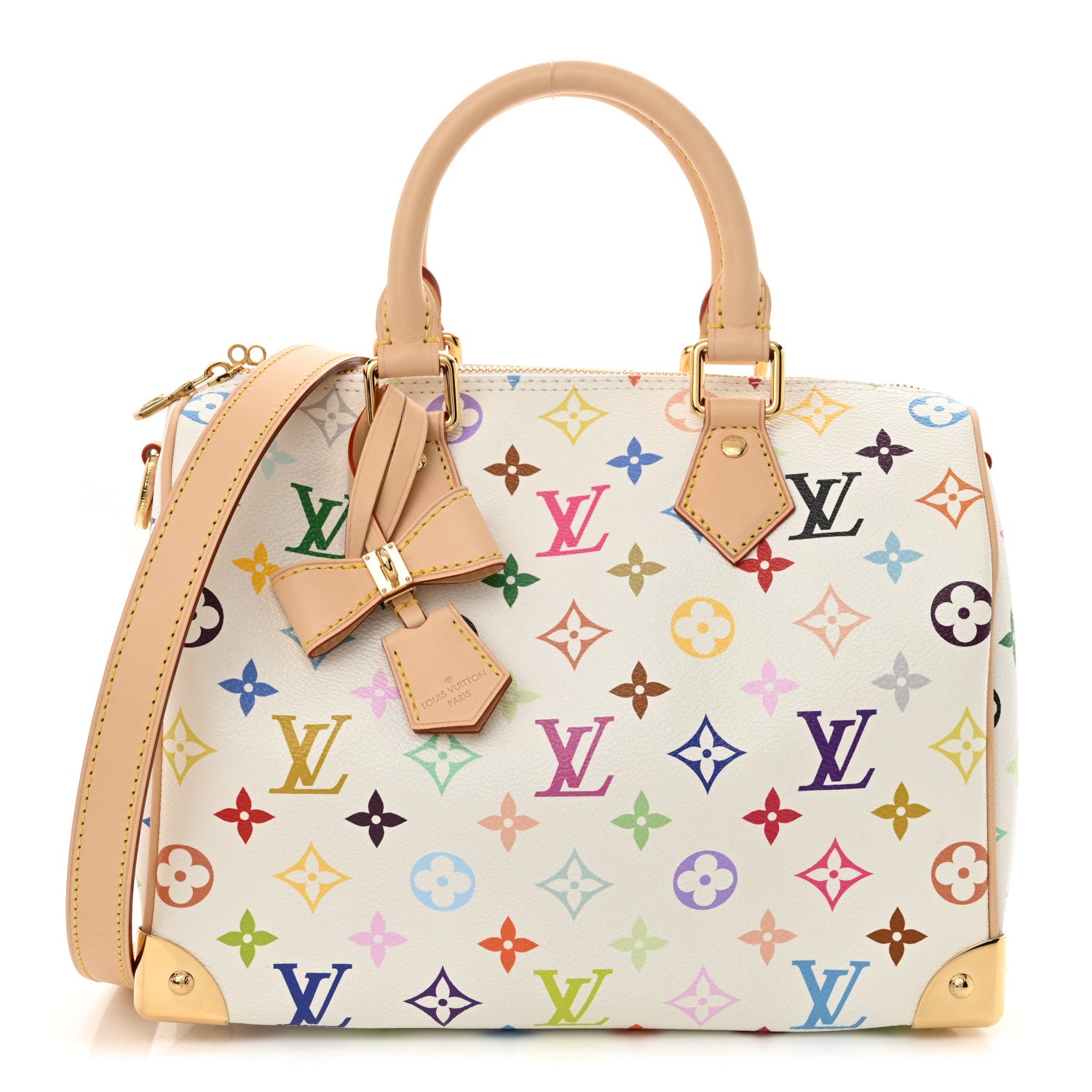 Louis Vuitton LV X TM Monogram Multicolor Speedy Bandouliere 25 White 1 of 10