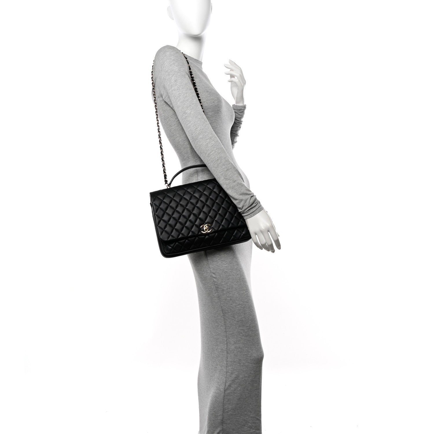 Chanel Lambskin Quilted Medium Citizen Chic Flap Black 2 of 13
