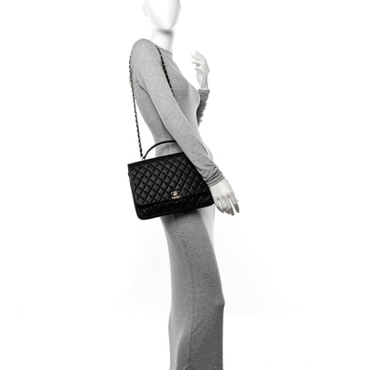 Chanel Lambskin Quilted Medium Citizen Chic Flap Black 2 of 13