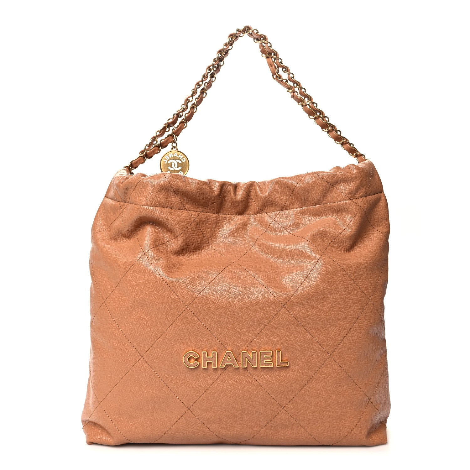 Chanel Shiny Caviar Quilted Chanel 22 Brown 1 of 11