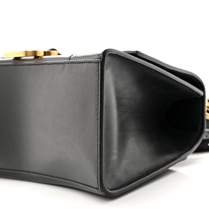 Balenciaga Shiny Box Calfskin Small Hourglass Top Handle Bag Black 10 of 12
