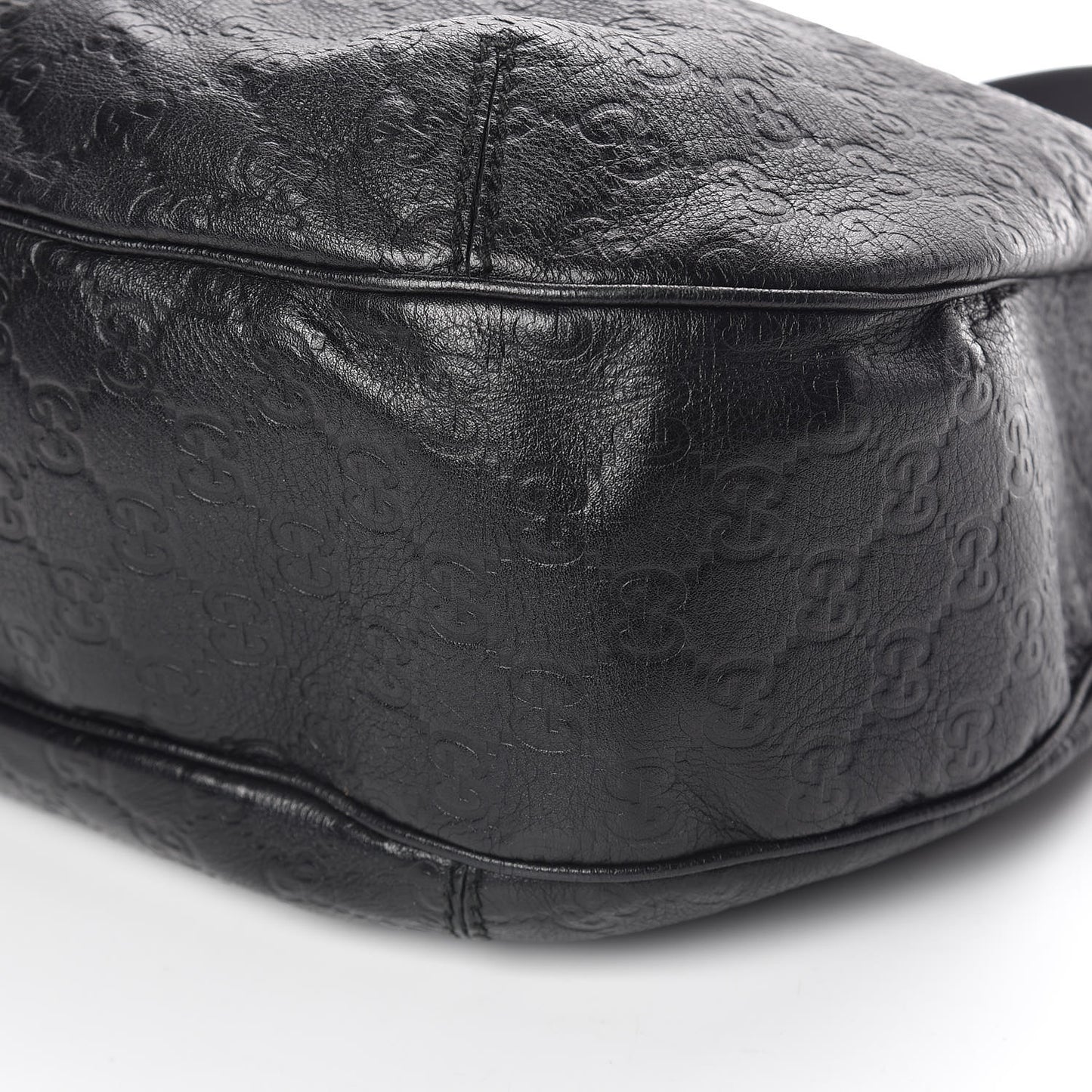 Guccissima Large New Ladies Web Hobo Black