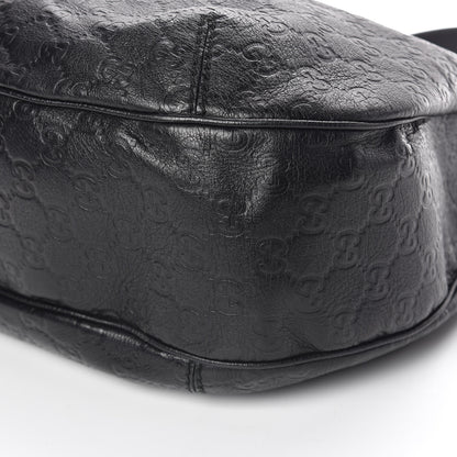 Gucci Guccissima Large New Ladies Web Hobo Black 11 of 11