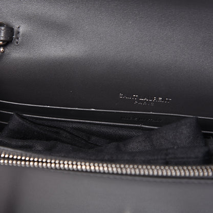 Saint Laurent Smooth Calfskin Classic Monogram Kate Tassel Chain Wallet Grey 7 of 11