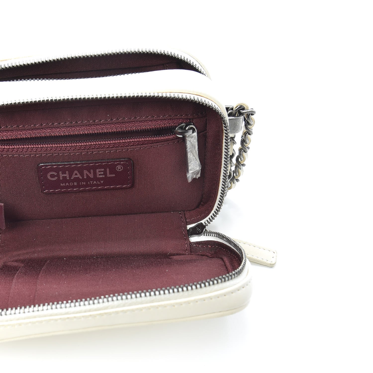 Chanel Lambskin Quilted Mini Coco Boy Camera Bag White 5 of 11
