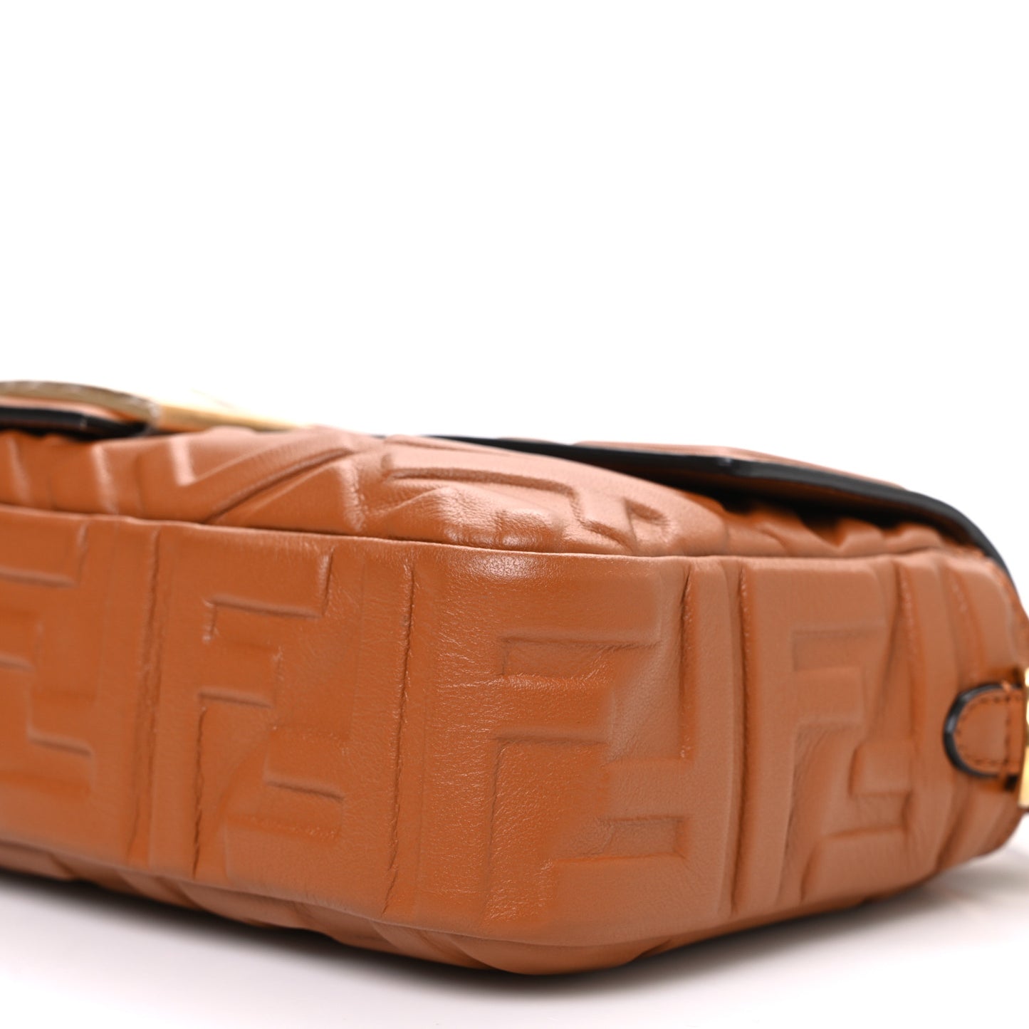 Nappa FF 1974 Embossed Baguette Brandy
