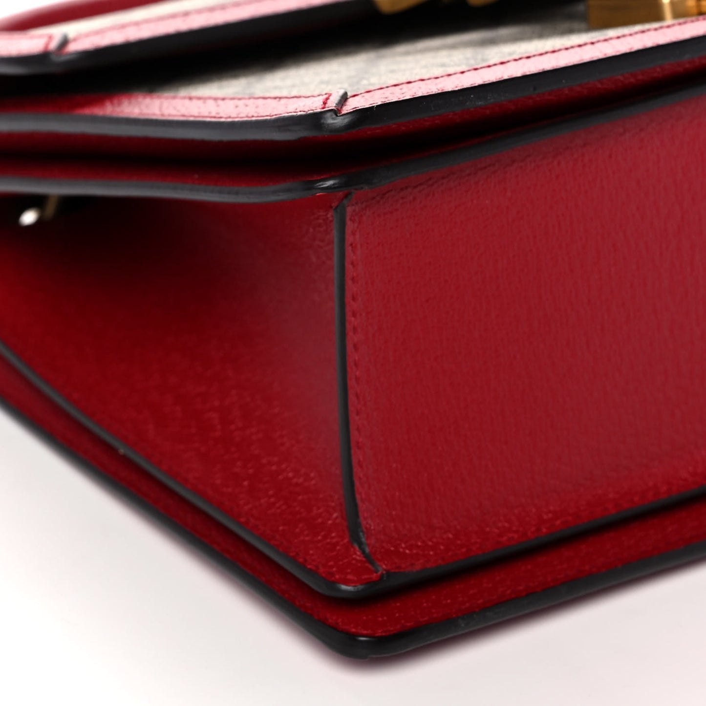 GG Supreme Monogram Small Queen Margaret Top Handle Bag Red