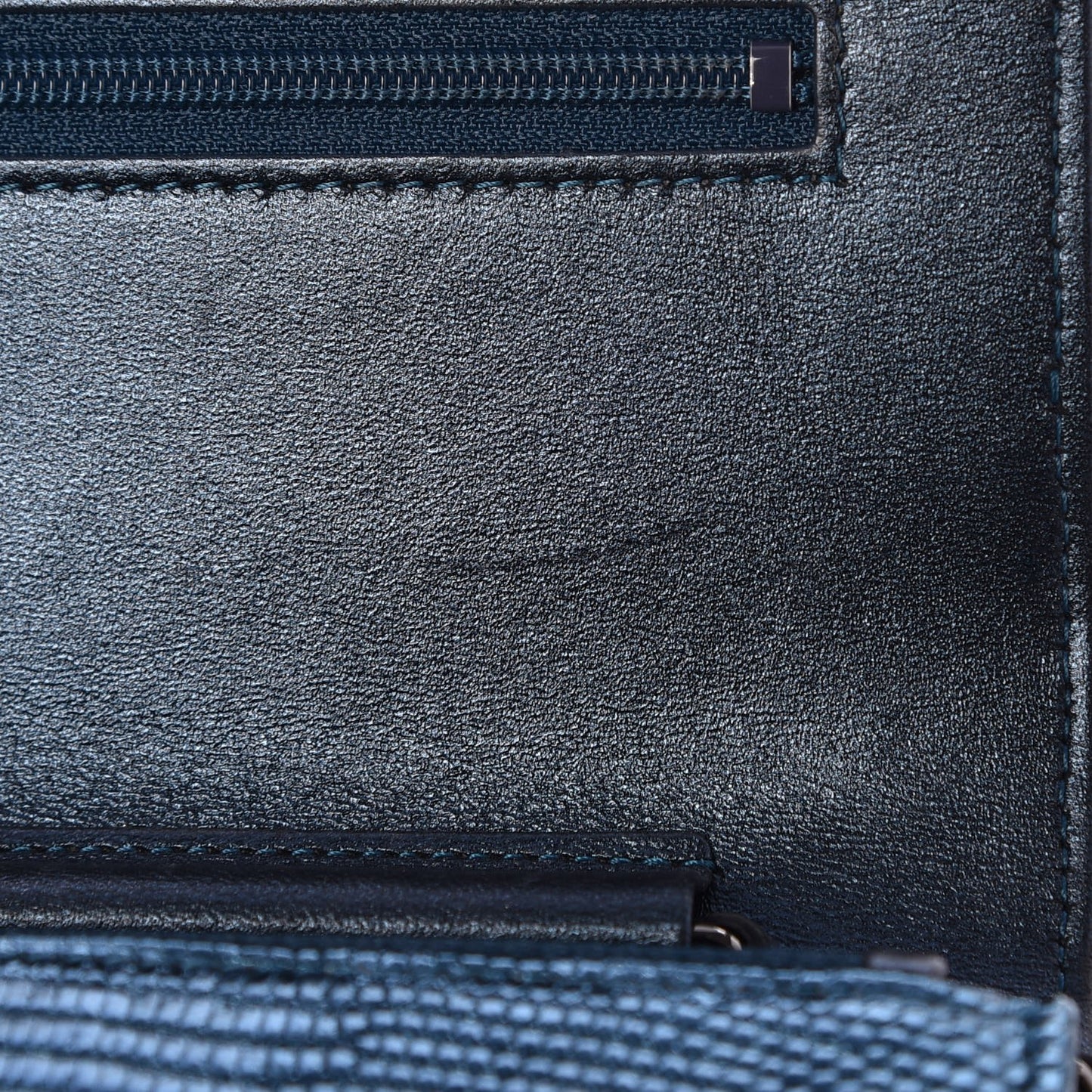 Iridescent Lizard Wallet on Chain WOC Blue