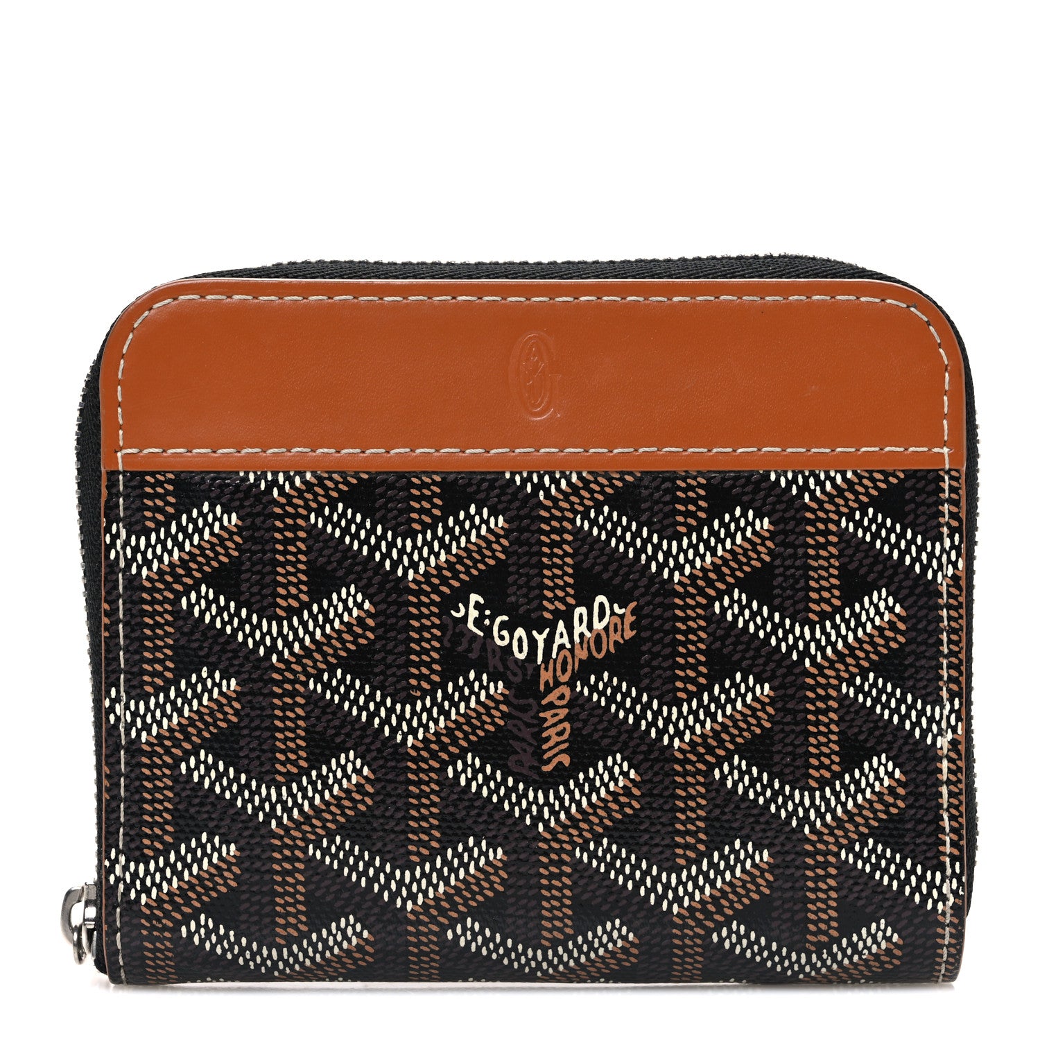 Goyard Goyardine Matignon PM Wallet Black Gold 1 of 6