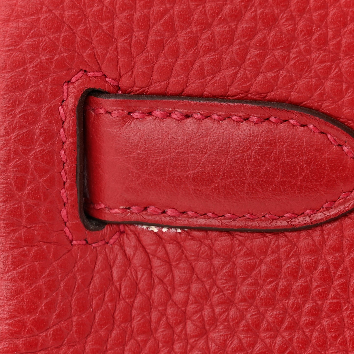 Taurillon Clemence Birkin 30 Rouge Casaque
