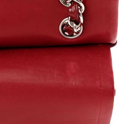 Chanel Patent Quilted Maxi Double Flap Red 12 of 13