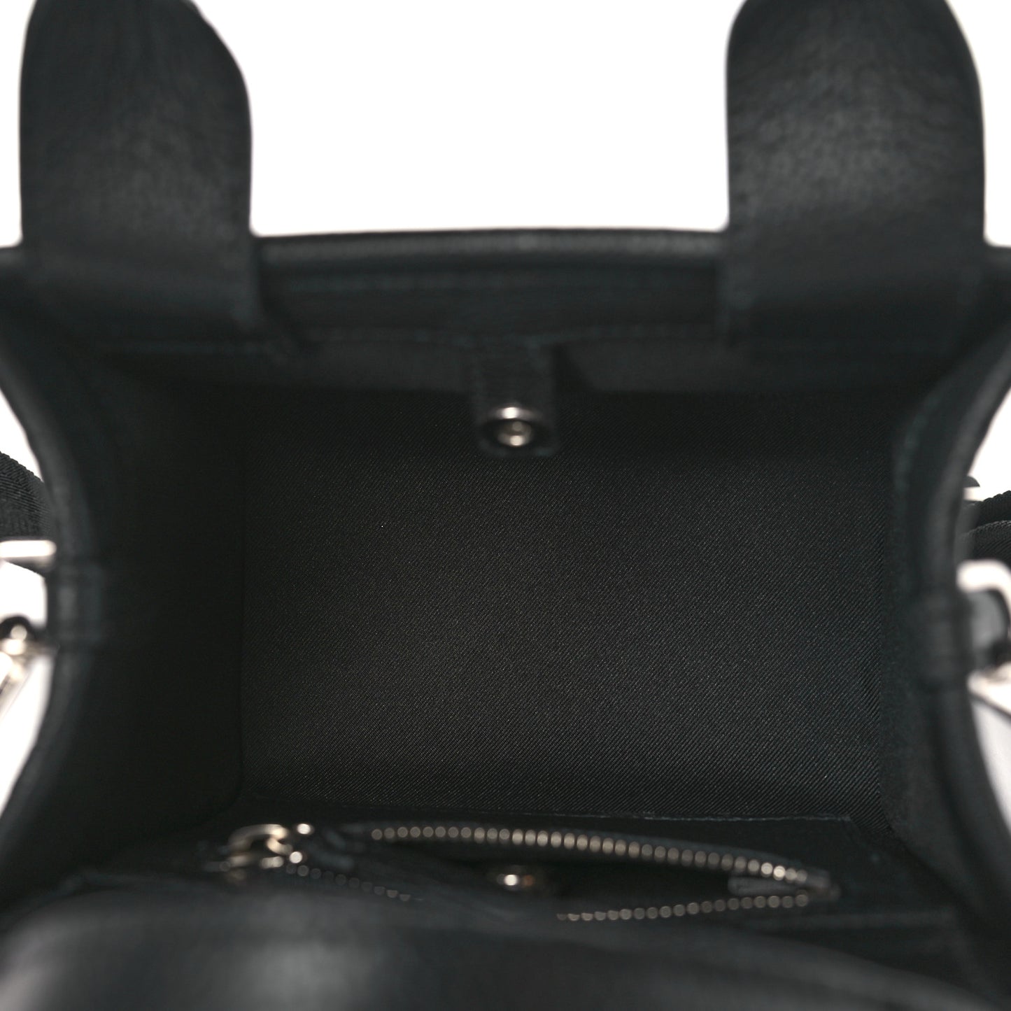Soft Grainy Calfskin Star Studded Mini Pegasi Tote Black