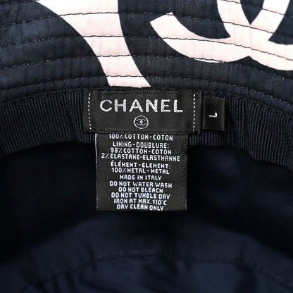 Chanel Cotton CC Bucket Hat L Pink Ivory 9 of 12