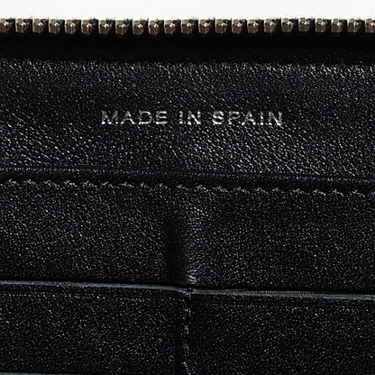 Chanel Patent Calfskin Quilted Large Gusset Zip Around Wallet Black 7 of 8