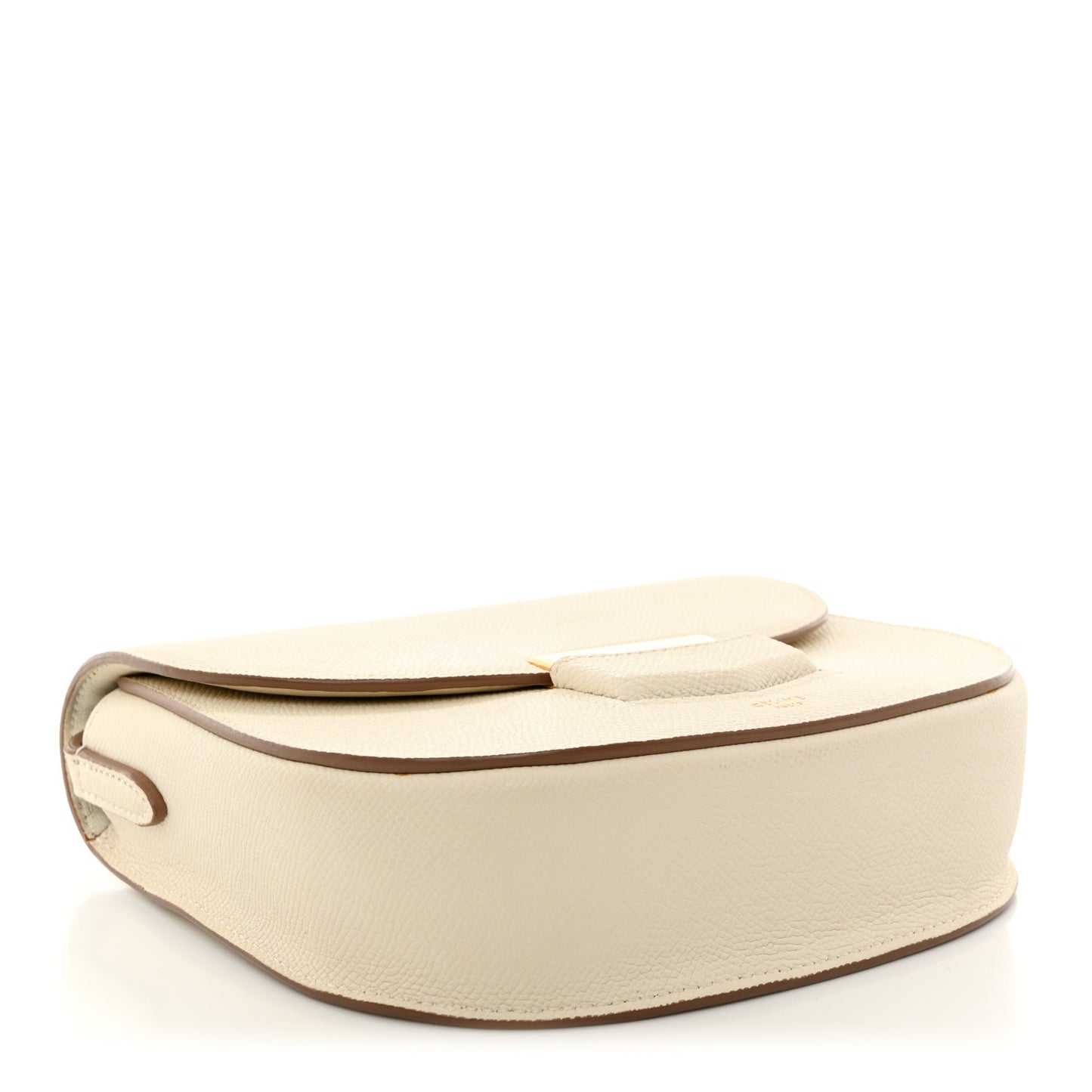 Grained Calfskin Small Trotteur White