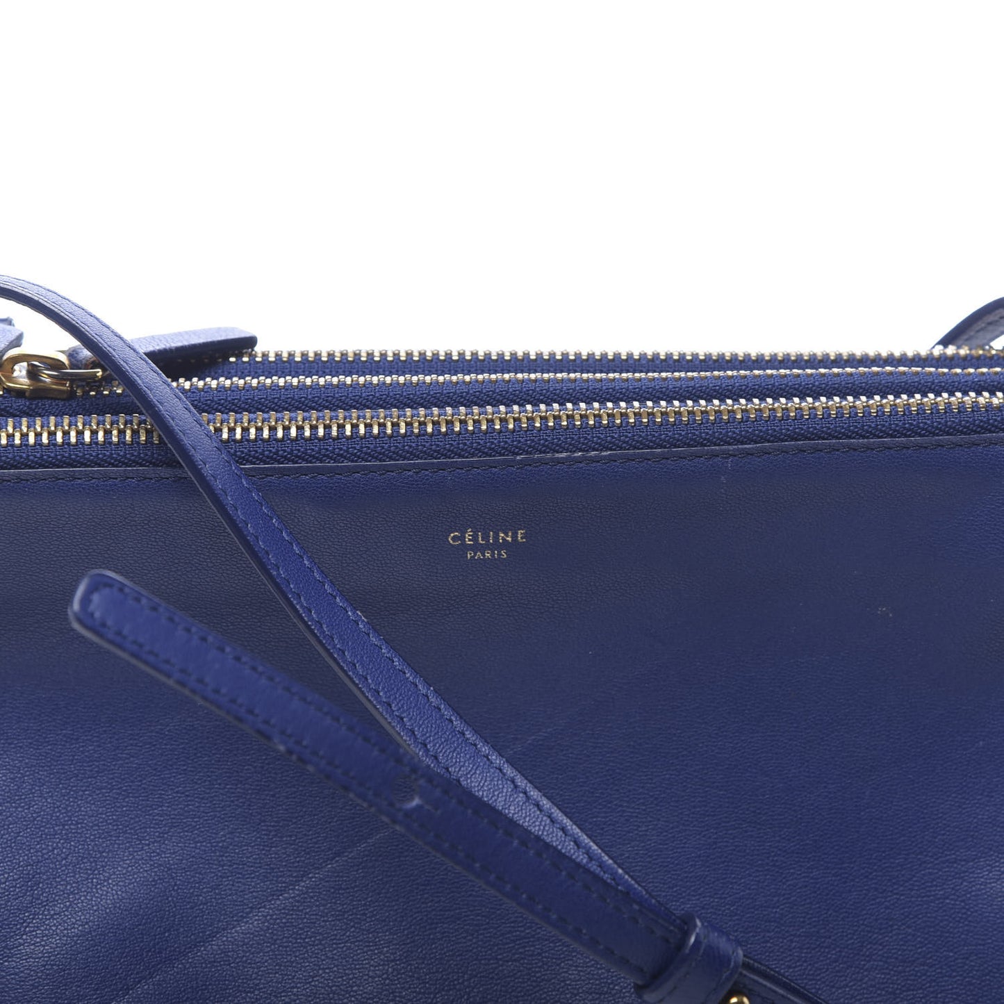 Lambskin Small Trio Crossbody Bag Indigo