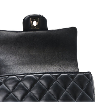 Chanel Lambskin Quilted Mini Top Handle Rectangular Flap Black 11 of 11