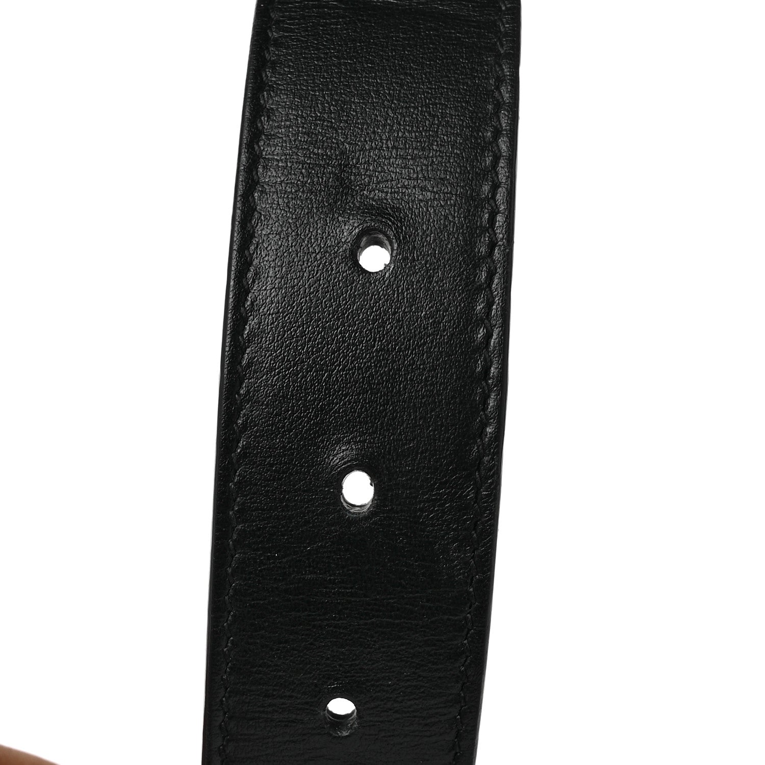 Gucci GG Supreme Monogram Matte Plutone Calfskin Double G 30mm Belt 80 32 Beige Ebony Black 4 of 4