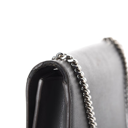 Saint Laurent Grain De Poudre Small Monogram Kate Satchel Storm 7 of 10