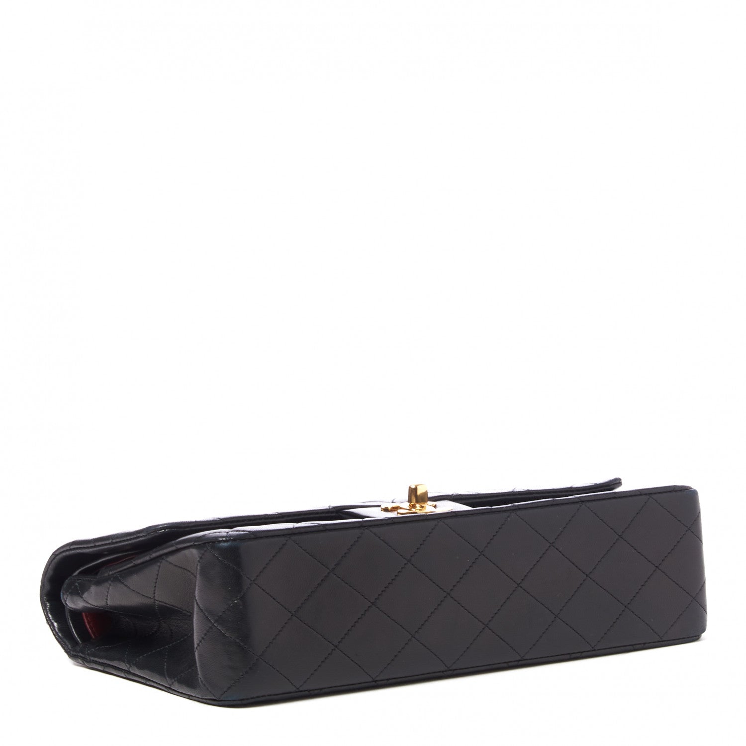 Chanel Lambskin Quilted Medium Double Flap Black 3 of 9