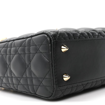 Christian Dior Lambskin Cannage Small My ABCDior Lady Dior Black 9 of 10