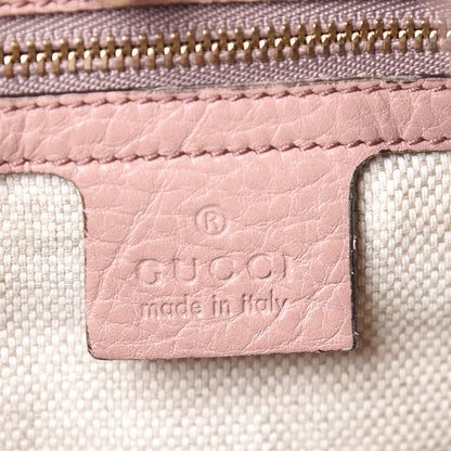 Gucci Pebbled Calfskin Medium Soho Chain Shoulder Bag Dark Cipria 10 of 13