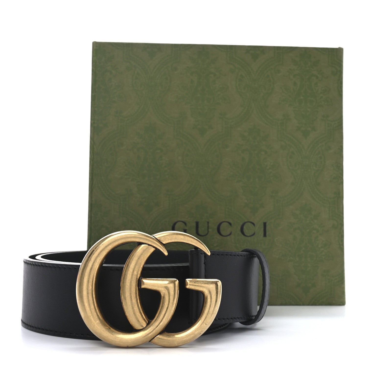 Gucci Calfskin Double G 40mm Belt 75 30 Black 5 of 5
