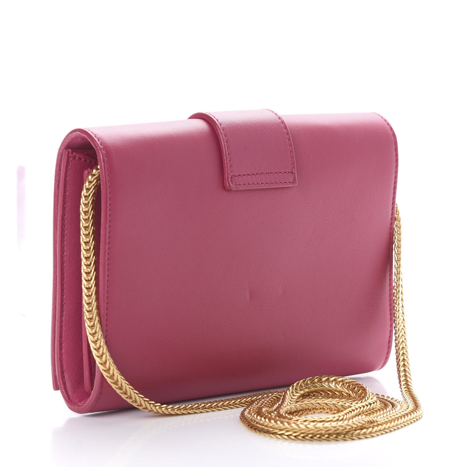 Saint Laurent Calfskin Small Classic Y Satchel Fuchsia 3 of 9