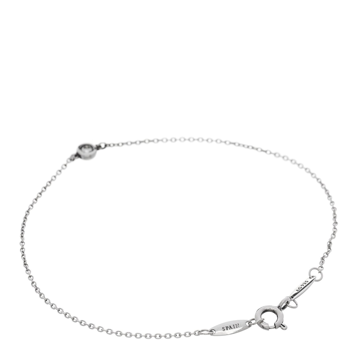 Sterling Silver Diamond .05ct Elsa Peretti Diamonds by the Yard Bracelet