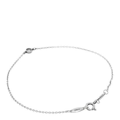 Tiffany Sterling Silver Diamond .05ct Elsa Peretti Diamonds by the Yard Bracelet 2 of 6