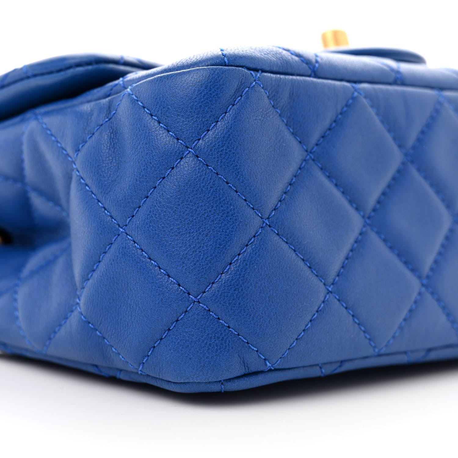 Chanel Lambskin Quilted Mini Pearl Crush Flap Blue 9 of 11