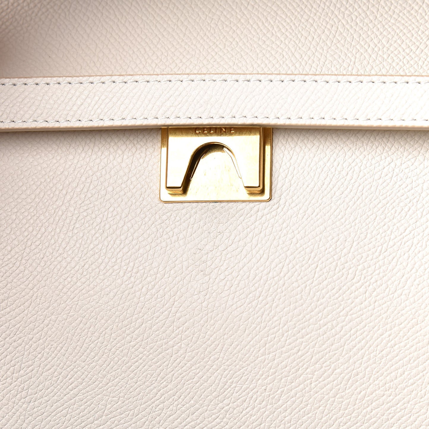Grained Calfskin Mini Belt Bag White