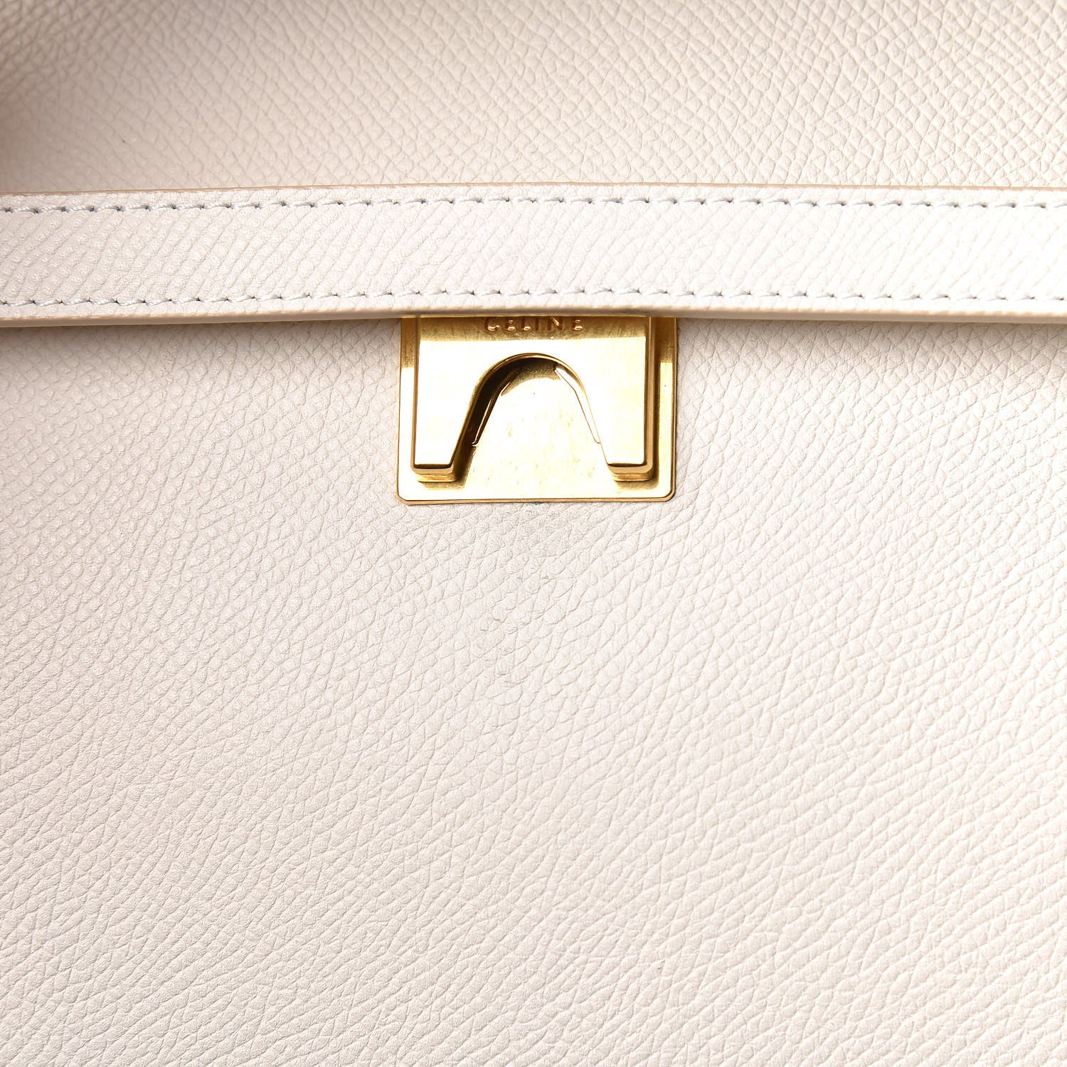 Celine Grained Calfskin Mini Belt Bag White 11 of 19