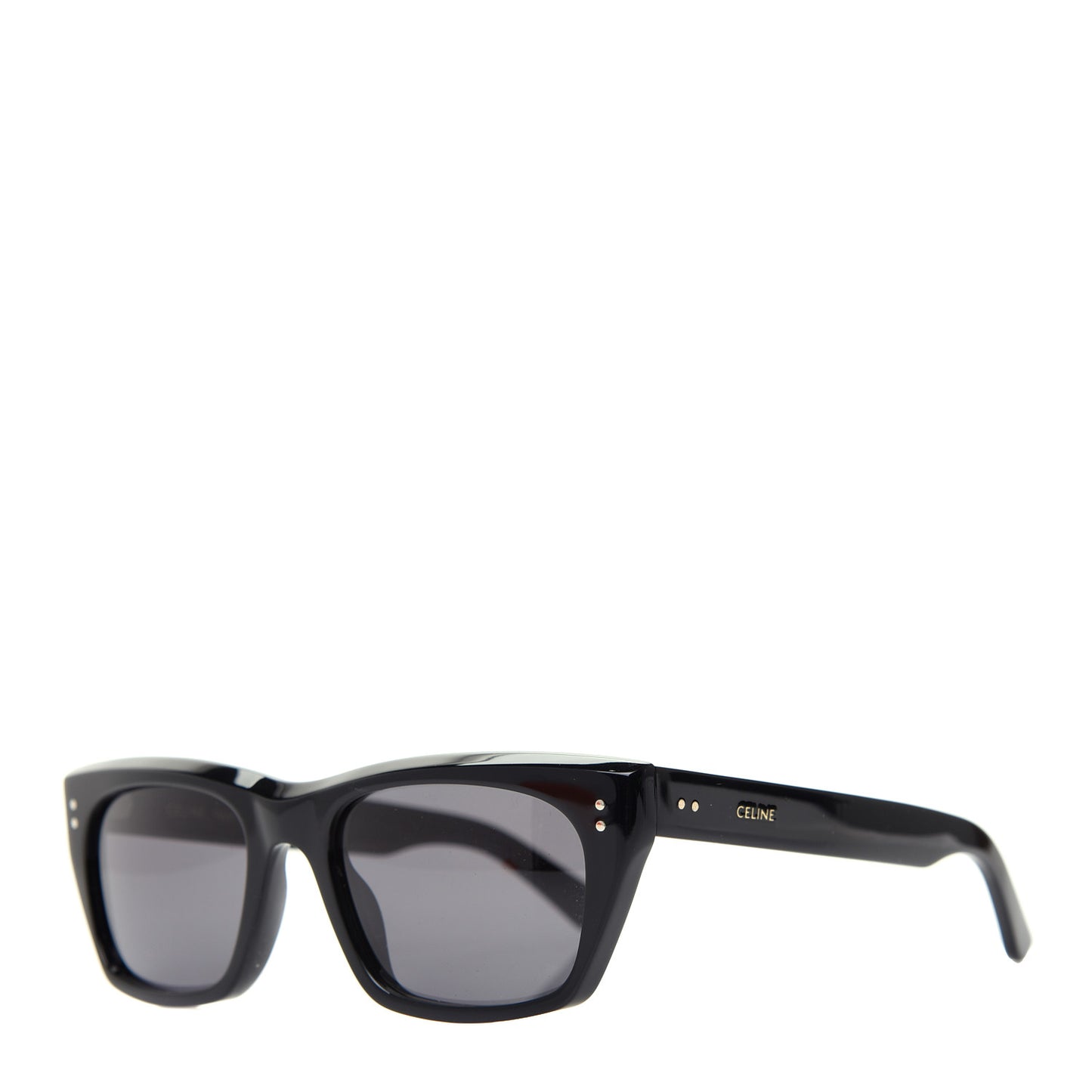 Acetate Polarized Rectangular Sunglasses CL40060I Black