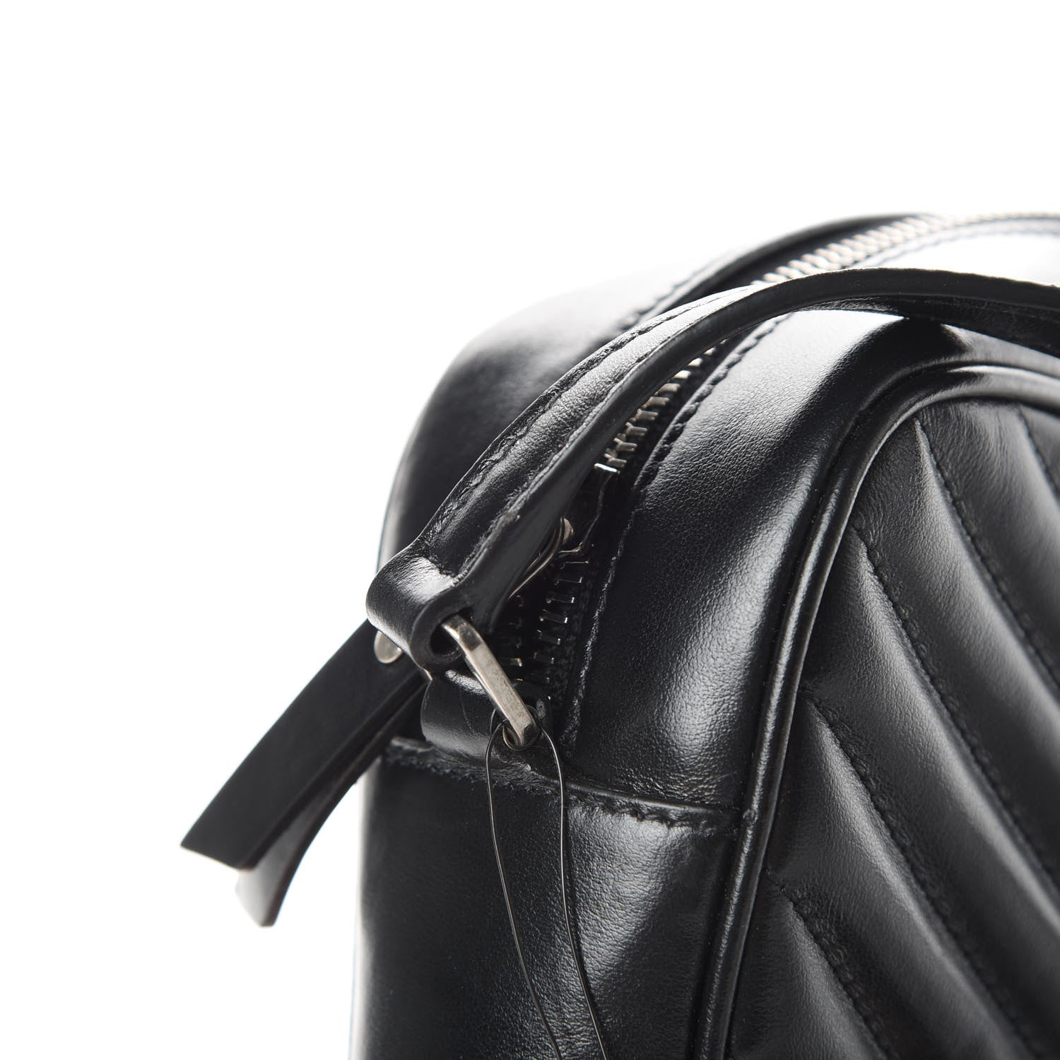 Saint Laurent Calfskin Matelasse Monogram Lou Camera Bag Black 12 of 14