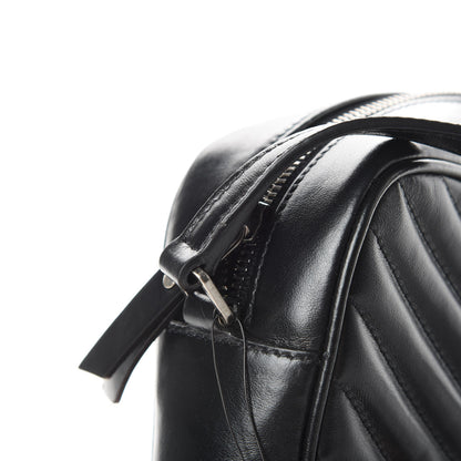 Saint Laurent Calfskin Matelasse Monogram Lou Camera Bag Black 12 of 14