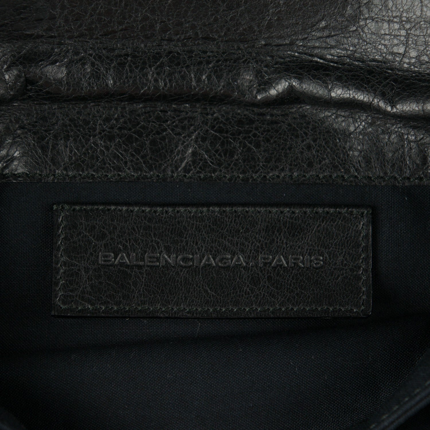 Balenciaga Agneau Giant 21 Silver Hardware Envelope Clutch Black 6 of 8