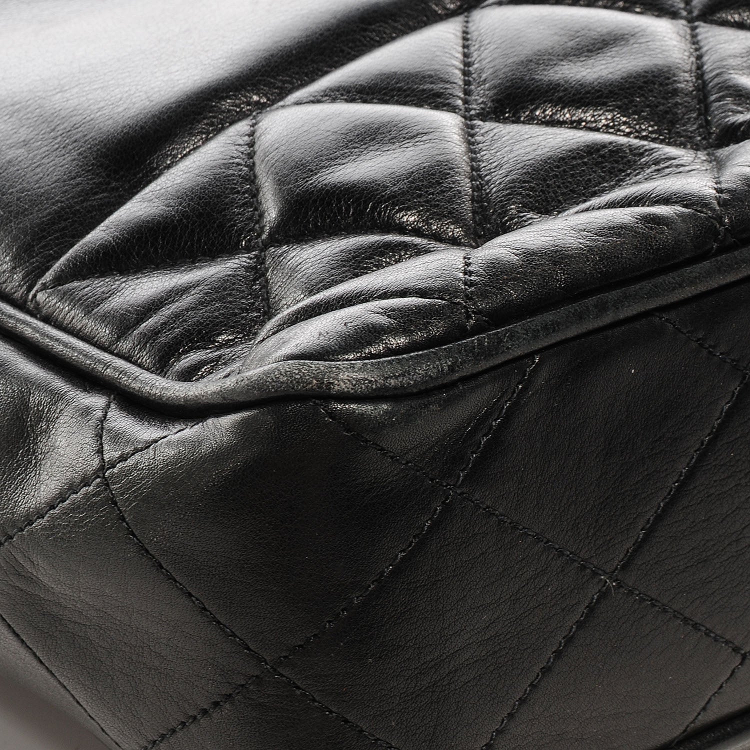 Chanel Lambskin Shoulder Bag Black 5 of 10
