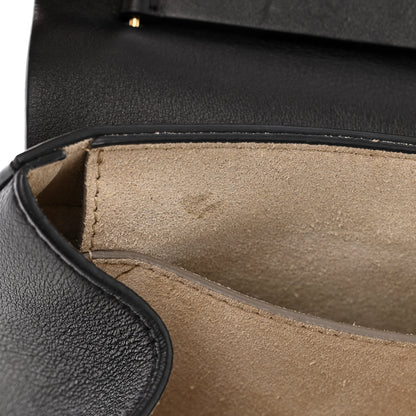 Chloe Suede Calfskin Wonder Woman Patchwork Drew Shoulder Bag Black 11 of 13