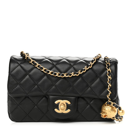 Chanel Lambskin Quilted Mini Rectangular Pearl Crush Flap Black 1 of 10
