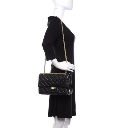 Chanel Aged Calfskin Quilted 2.55 Reissue 226 Flap Black 3 of 10