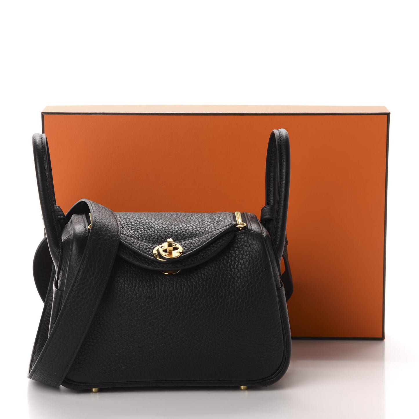 Taurillon Clemence Mini Lindy 20 Black