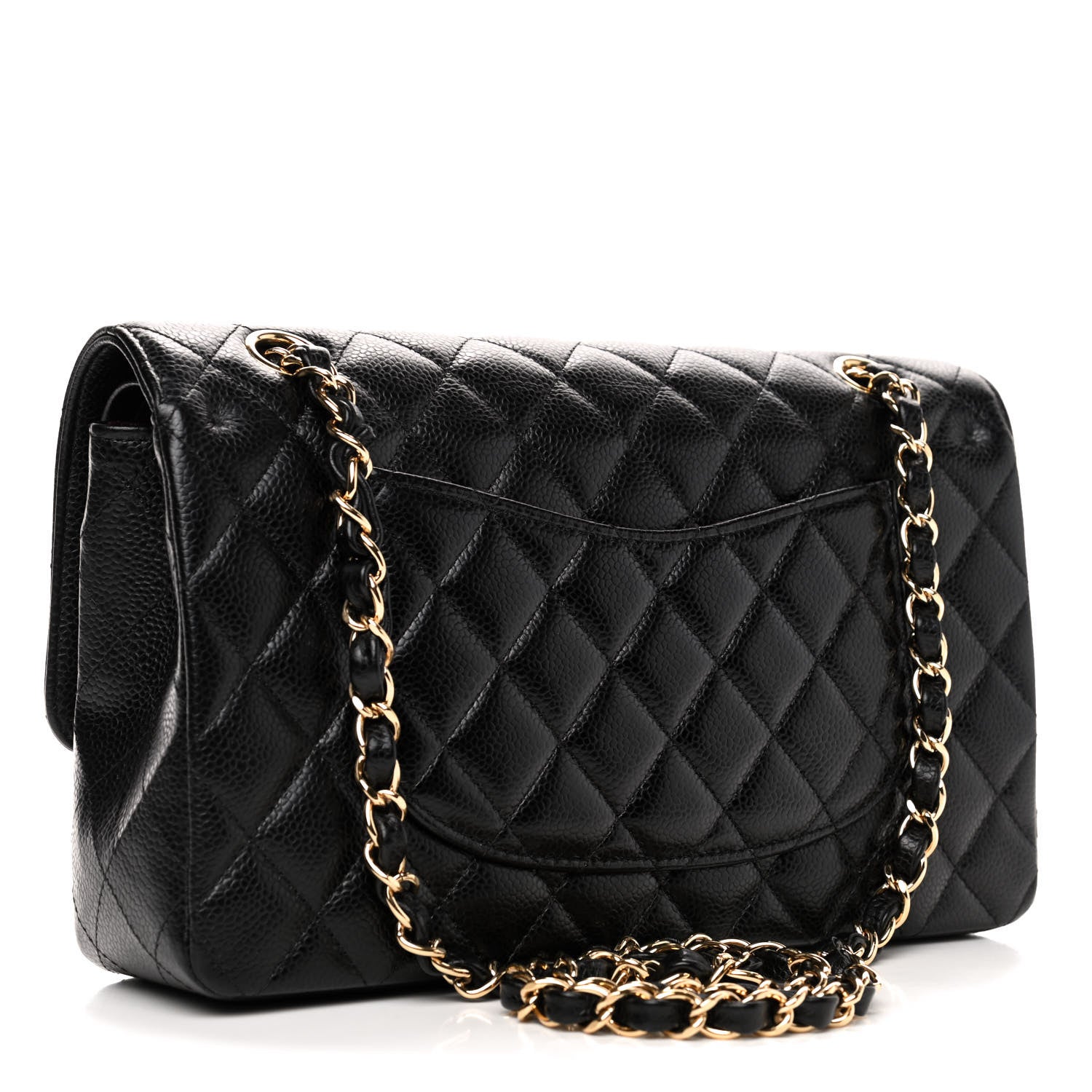 Chanel Caviar Quilted Medium Double Flap Black 2 of 5